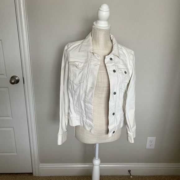 GAP White Denim Jean Jacket - Picture 1 of 7